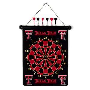 TEXAS TECH RED RAIDERS Magnetic DART BOARD SET with 6 Darts (15 wide 