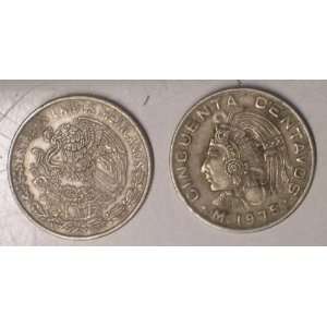  1975 Mexico 20 Centavos Coin 