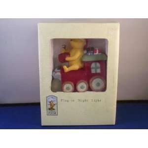   Winnie the Pooh All Aboard Christmas Train Plug in Night Light Baby