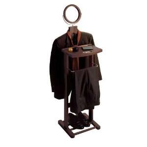  Winsome Wood Valet Stand with Mirror Open Base