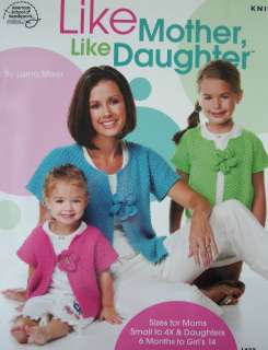 LIKE MOTHER, LIKE DAUGHTER, Knitting Pattern Book, NEW  