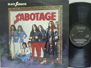 BLACK SABBATH   Sabotage LP (RARE UK Import on NEMS) EX  