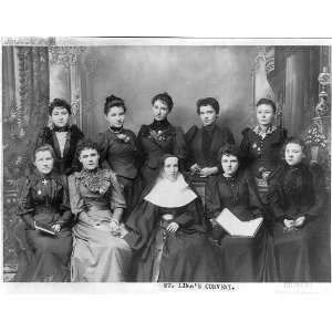   10 graduates of St. Limas Convent,c1893,School,women