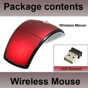  Optical Folding Wireless Mouse/ 2.4 G/ with Gilding Nano Receiver 