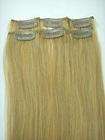 20/50CM CLIP IN HUMAN HAIR EXTENSIONS LIGHT BROWN #6  