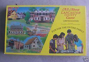 Vintage 1982 Game All About Lancaster County PA MIB  