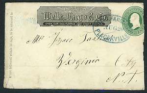 Cover   Wells Fargo   Placerville to Virginia City 1872 S52  
