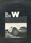 1970 Opel GT   Road Test   Classic Article A89 B