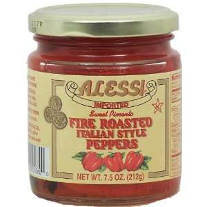 Alessi Peppers, Fire Rstd, 7.50 Ounce  Grocery & Gourmet 