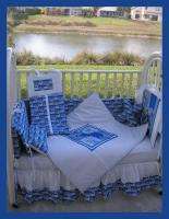 NEW baby crib bedding set made w/ DETROIT LIONS fabric  