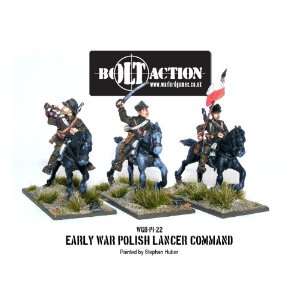 Bolt Action 28mm Polish Army Lancer Command: Toys & Games