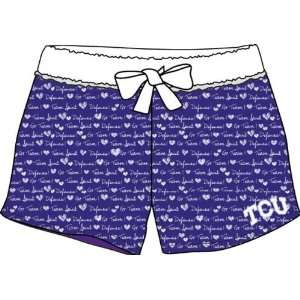  TCU Texas Christian Boxer Style Pajama Night Shorts 