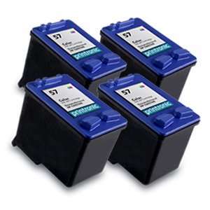 HP 57 C6657AN Compatible Remanufactured Combo Pack   4 Color Ink 
