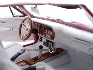 1967 PONTIAC GTO HT RED 124 DIECAST MODEL  