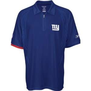 New York Giants Blue Head Coaches Shield Polo  Sports 