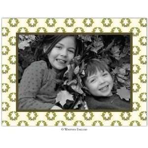  Christmas Photo Cards   Acorn Wreath Ecru Photo Card 