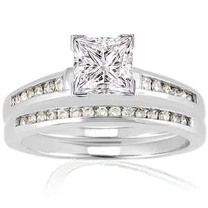   Cut Diamond Wedding Rings Set VVS2 IGI: Fascinating Diamonds: Jewelry