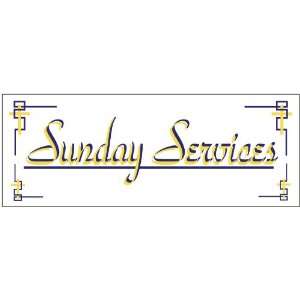Sunday Service Church Business Banner 