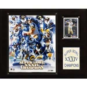  NFL Rams Super Bowl XXXIV Champions Plaque
