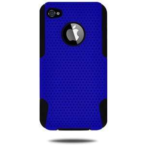   Hybrid Case Black Blue For Iphone 4 Cdma Iphone 4: Home & Kitchen