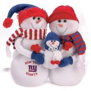  NFL New York Giants Snowmen Family Holiday Table Top 