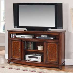 TELEVISION TV STAND 60 AMERICAN CHERRY FINISH SOLID WOOD 60W x 17.75 