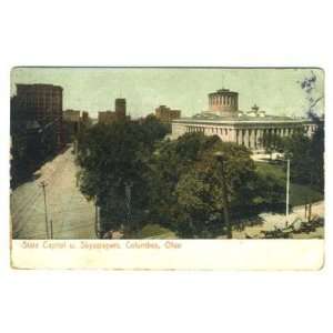   Capitol & Skyscrapers Postcard Columbus Ohio 1908 