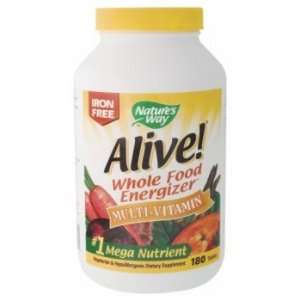  Natures Way Alive Multi Vitamin Iron Free 90 Tablets 