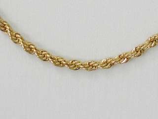 2MM GOLD PLATED ROPE NECKLACE CHAIN 18 INCH  