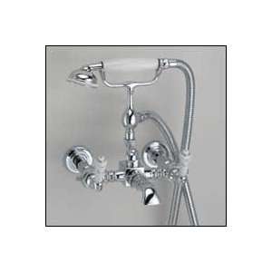  Bath/shower mixer wall mounted with hose and handset