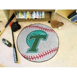 Tulane University Green Wave Baseballl Floor Rug Mat
