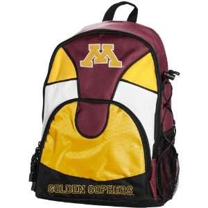   Maroon Gold Double Trouble Backpack 