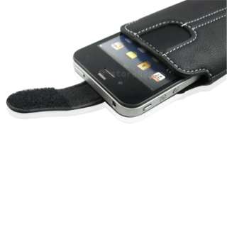 new leather case pouch lcd film apple iphone 4 4g 4th