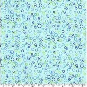  45 Wide Basix Tiny Circles Mint Fabric By The Yard: Arts 