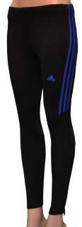 Adidas Womens Running Track Pants Black/Blue  