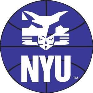  New York University Basketball Rug 4 Round: Home 
