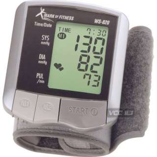 MARK OF FITNESS Wrist Blood Pressure Monitor AUTOMATIC WS820  