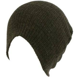  Winter Slouchy Ribbed Knit Beanie Button Ski Hat Black 