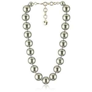  Carolee Charcoal Pearl Basics Adjustable Choker Jewelry