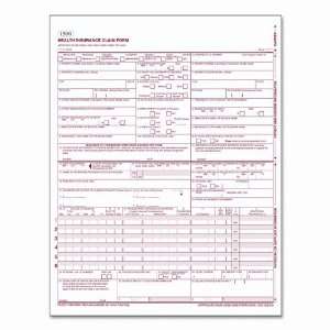  TOPS  CMS Health Insurance Form 1500 Claim, 8 1/2 x 11 