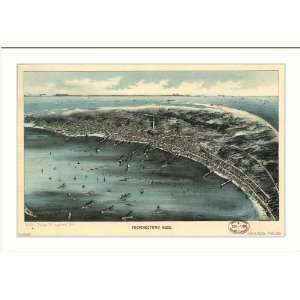  Historic Provincetown, Massachusetts, c. 1910 (S) Panoramic Map 