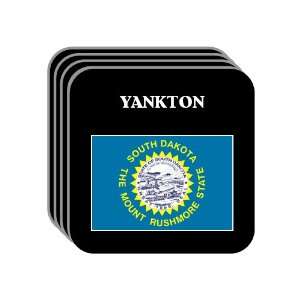  US State Flag   YANKTON, South Dakota (SD) Set of 4 Mini 