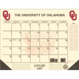  Oklahoma Sooners 22x17 Desk Calendar 2007 Sports 