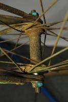 Antique Montgomery Wards Hawthorne Flyer bicycle 28 wooden rim bike 