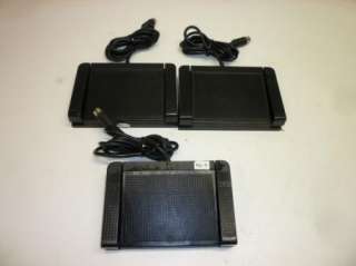 Lot 3 Sanyo Model FS 92 Dictaphone Dictation Foot Pedal  