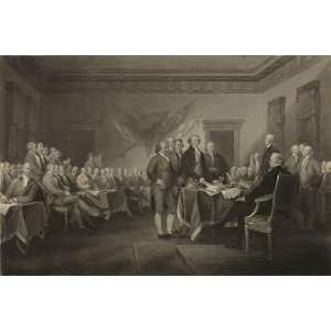American History Poster   Declaration of Independence July 4th 1776 24 
