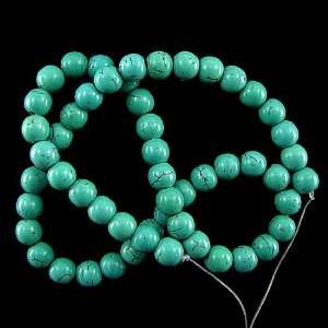  8mm green turquoise round beads 16 strand