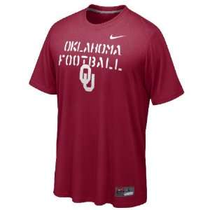  Oklahoma Sooners Crimson Weight Room Dri FIT Shirt by Nike 