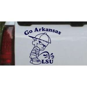 Go Arkansas College Car Window Wall Laptop Decal Sticker    Navy 3in X 