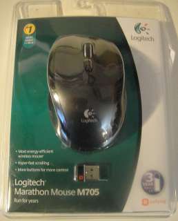   New Logitech M705 Wireless Mouse Nano Receiver Unifying 910 001935
